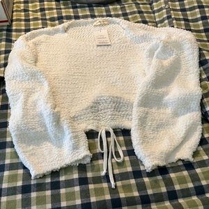 Molly Green Plush cropped sweater